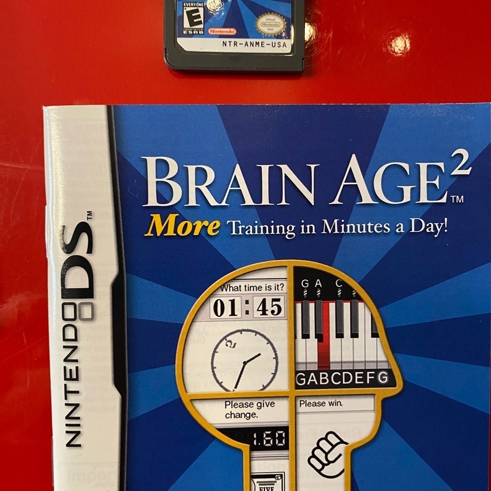 Nintendo Brain Age 2 Game - Blue and Red Cover - Picture 4 of 9